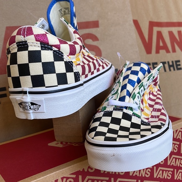 Vans Old Skool Glitter Check Multi/True White WMNS sneakers - Picture 10 of 16